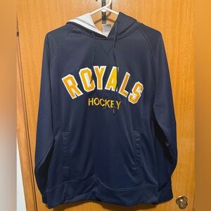 Russell Athletic Navy and Gray Hoodie